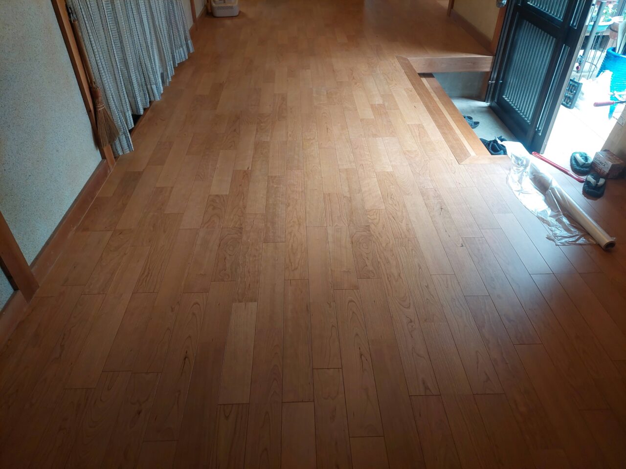 廊下 フローリング アサヒウッドハイジェニッック