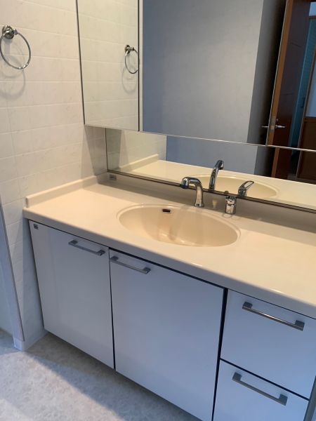 築25年マンション　洗面化粧台　before