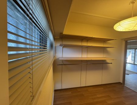 和室から洋室へリノベーション 作り付け棚 南海プライウッド フィクサス 3尺、4.5尺